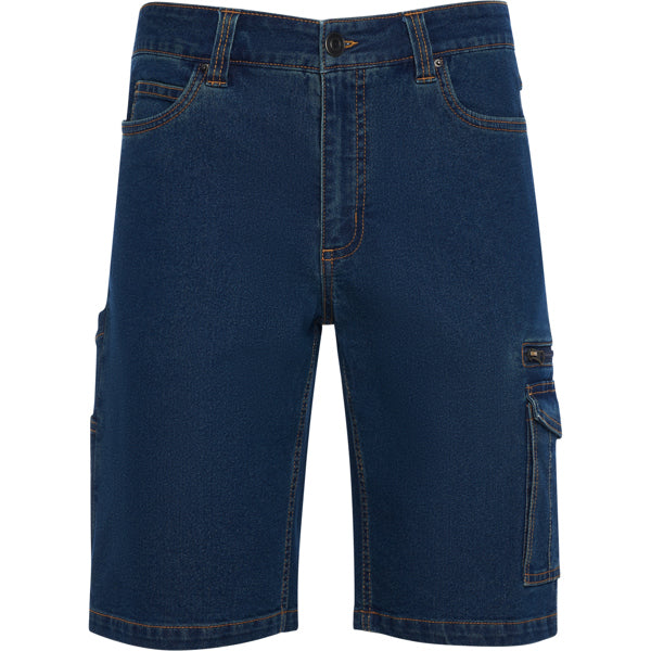 Bermuda NIVUS en color vaquero — estampación y bordado de tu diseño