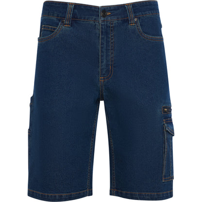 Bermuda NIVUS en color vaquero — estampación y bordado de tu diseño