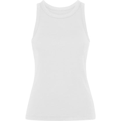 Camiseta de tirantes DRIBE en color blanco — estampación y bordado de tu diseño