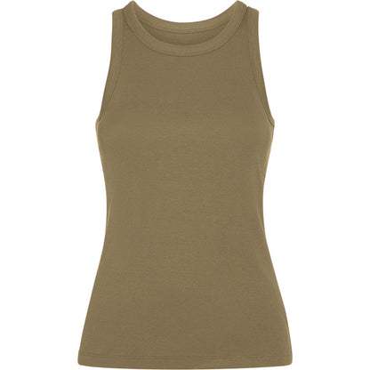 Camiseta de tirantes DRIBE personalizable online — verde militar oscuro, taller en Madrid