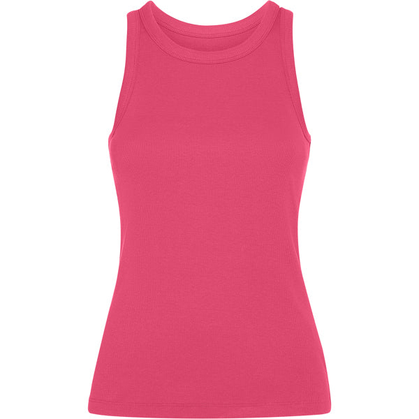 Camiseta de tirantes DRIBE en color frambuesa, personalización a medida en Gráficas Hugo