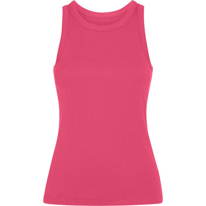 Camiseta de tirantes DRIBE en color frambuesa, personalización a medida en Gráficas Hugo