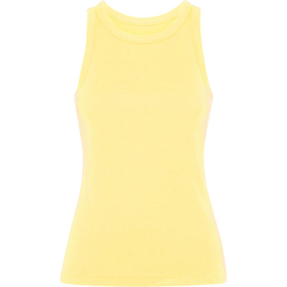 Camiseta de tirantes DRIBE en color amarillo sweet — estampación y bordado de tu diseño