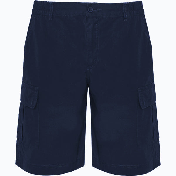Bermuda AMAZONAS en color marino — estampación y bordado de tu diseño