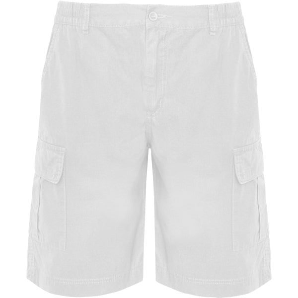 Bermuda ARMOUR en color blanco — estampación y bordado de tu diseño