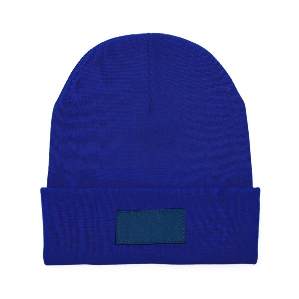 Gorros BULNES en color royal, personalización a medida en Gráficas Hugo