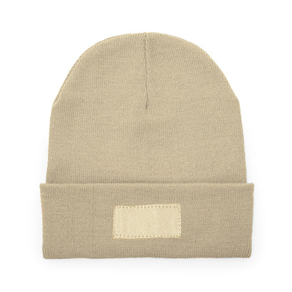 Gorros BULNES en color beige — estampación y bordado de tu diseño