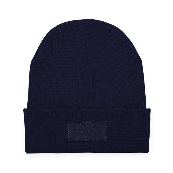 Gorros BULNES en color marino, personalización a medida en Gráficas Hugo