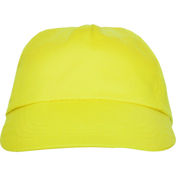Gorras BASICA en color amarillo — estampación y bordado de tu diseño