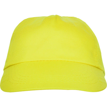 Gorras BASICA en color amarillo — estampación y bordado de tu diseño