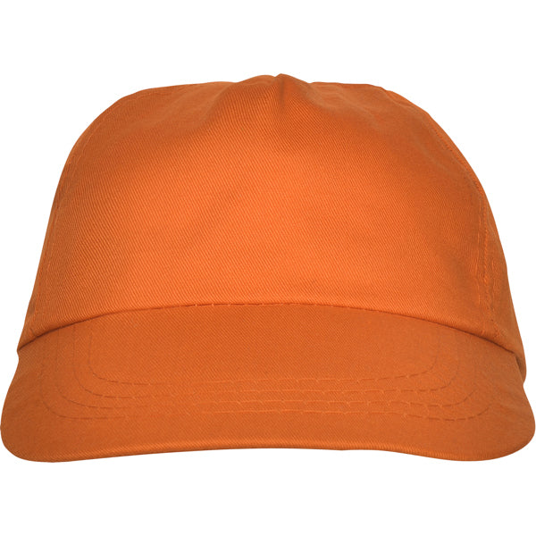 Gorras BASICA en color naranja — estampación y bordado de tu diseño