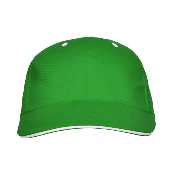 Gorras PANEL en color verde helecho — estampación y bordado de tu diseño