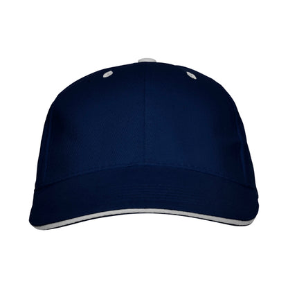 Gorras PANEL en color marino — estampación y bordado de tu diseño