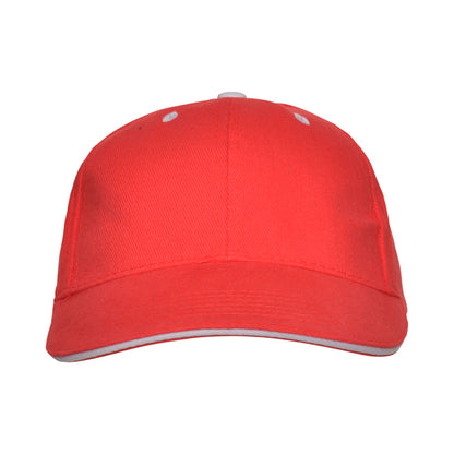 Gorras PANEL en color rojo para personalizar con tu logo, nombre o foto