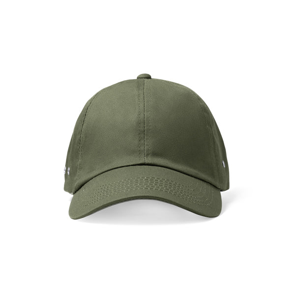 Gorras TERRA en color verde militar — estampación y bordado de tu diseño
