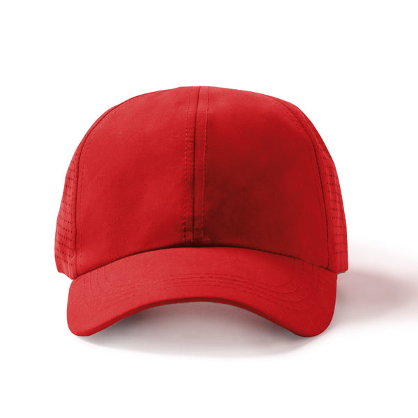 Gorras KARIN en color rojo para personalizar con tu logo, nombre o foto