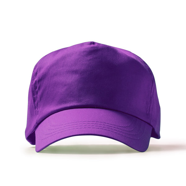 Gorras FREYA en color purpura — estampación y bordado de tu diseño