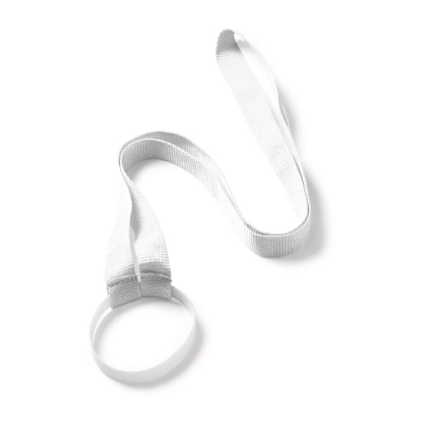 Lanyards ALDAZ en color blanco para personalizar con tu logo, nombre o foto