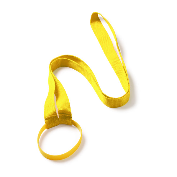 Lanyards ALDAZ en color amarillo — impresión personalizada de tu logo