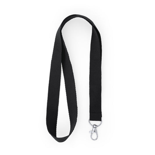 Lanyards HOST en color negro, personalización a medida en Gráficas Hugo