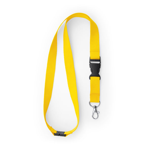 Lanyards GUEST en color amarillo — impresión personalizada de tu logo