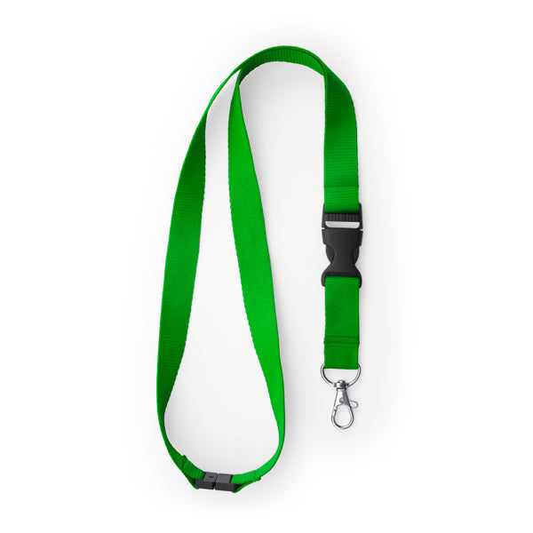 Lanyards GUEST en color verde helecho para personalizar con tu logo, nombre o foto