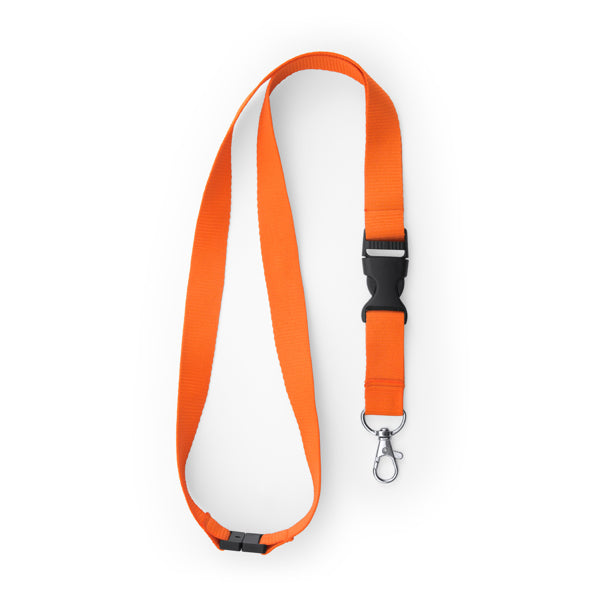 Lanyards GUEST en color naranja, personalización a medida en Crea41