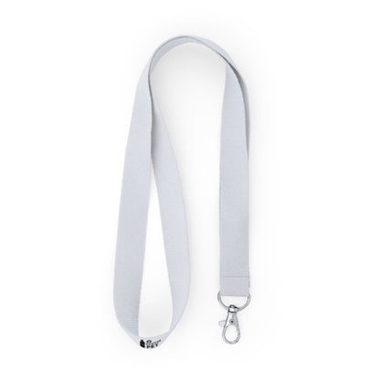 Lanyards ECOHOST en color blanco para personalizar con tu logo, nombre o foto