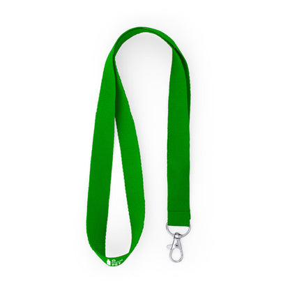 Lanyards ECOHOST en color verde helecho para personalizar con tu logo, nombre o foto