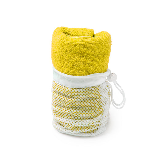 Toallas KELSEY en color amarillo, personalización a medida en Gráficas Hugo