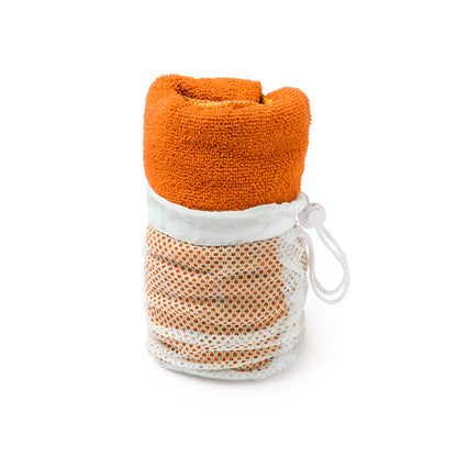 Toallas KELSEY en color naranja para personalizar con tu logo, nombre o foto