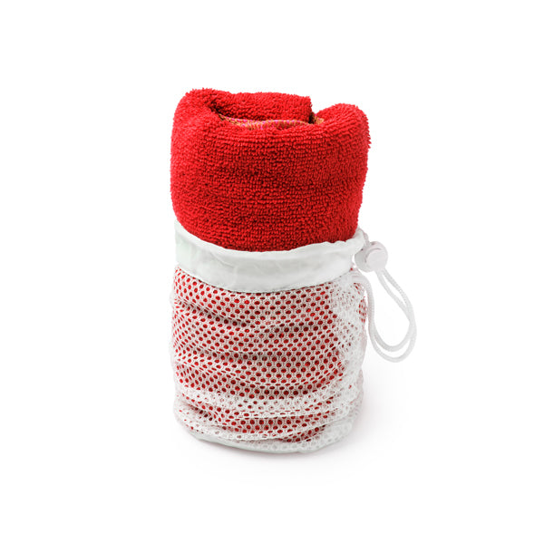 Toallas KELSEY en color rojo — estampación y bordado de tu diseño
