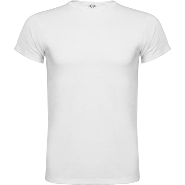 Camiseta manga corta SUBLIMA en color blanco — estampación y bordado de tu diseño