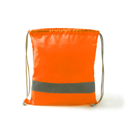 Mochilas LABUR en color naranja fluor — impresión personalizada de tu logo