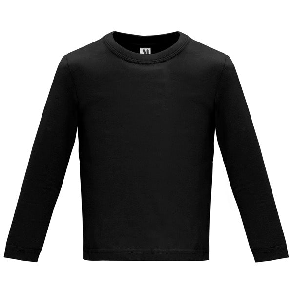 Camiseta manga larga BABY L/S personalizable online — negro, taller en Madrid