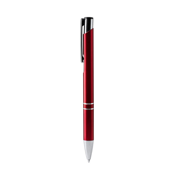 Bolígrafos SIMON en color rojo — impresión personalizada de tu logo