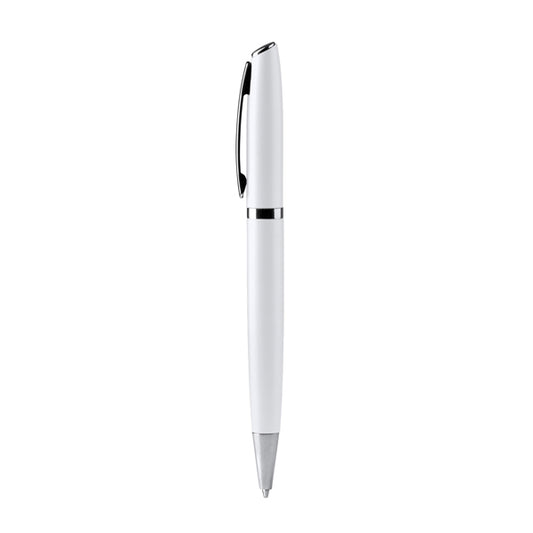Bolígrafos ALVIK en color blanco para personalizar con tu logo, nombre o foto