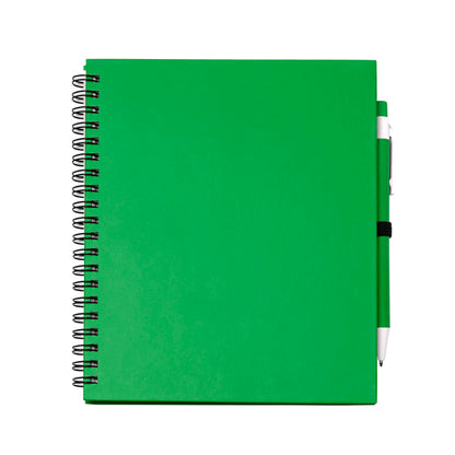 Libretas LEYNAX en color verde helecho para personalizar con tu logo, nombre o foto