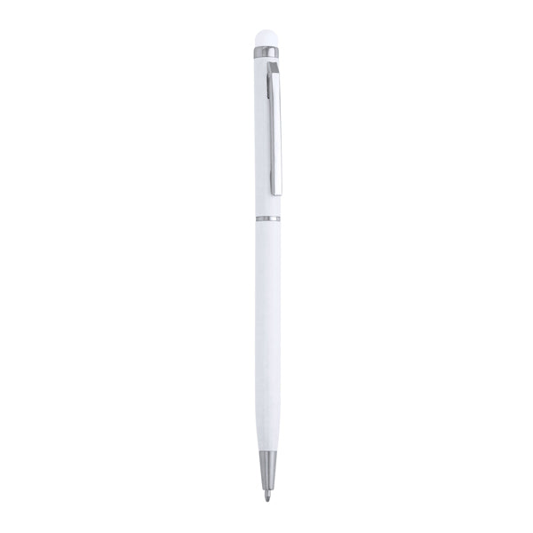 Bolígrafo BAUME en color blanco para personalizar con tu logo, nombre o foto