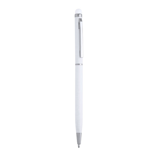 Bolígrafo BAUME en color blanco para personalizar con tu logo, nombre o foto
