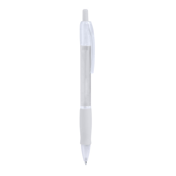 Bolígrafo ONTARIO en color blanco para personalizar con tu logo, nombre o foto
