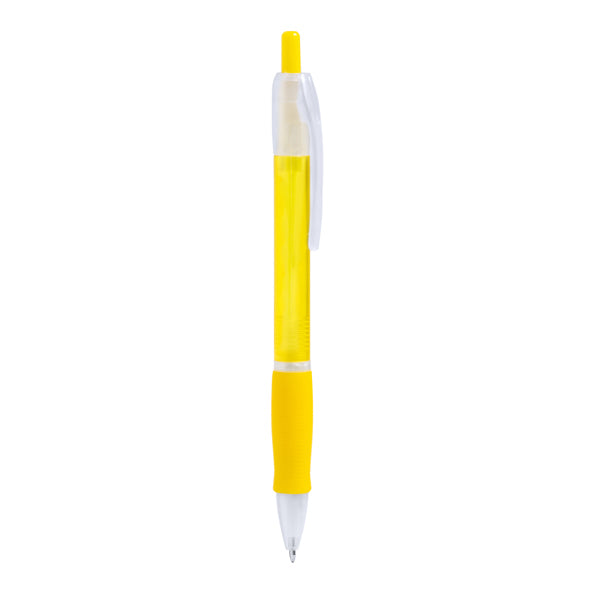 Bolígrafo ONTARIO en color amarillo — impresión personalizada de tu logo