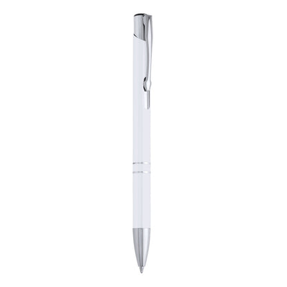 Bolígrafo ARDENES en color blanco para personalizar con tu logo, nombre o foto