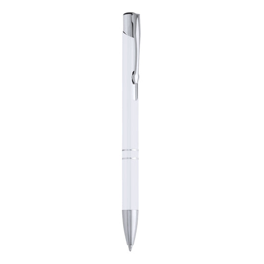 Bolígrafo ARDENES en color blanco para personalizar con tu logo, nombre o foto