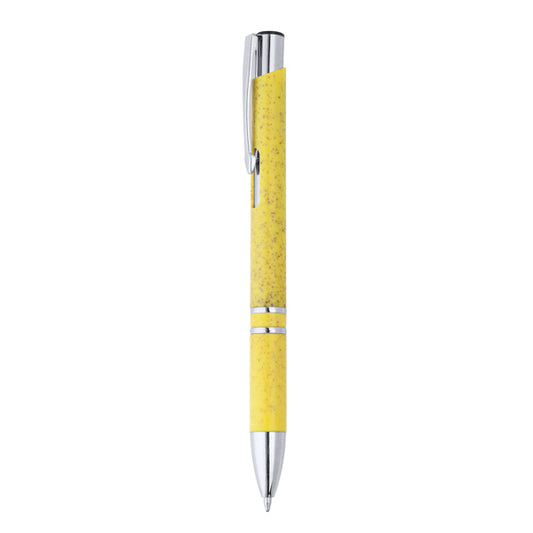 Bolígrafo HAYEDO en color amarillo para personalizar con tu logo, nombre o foto