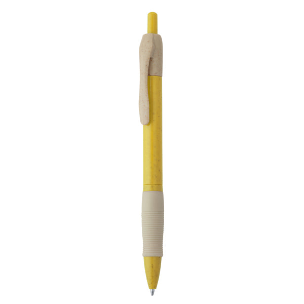 Bolígrafo HANA en color amarillo para personalizar con tu logo, nombre o foto