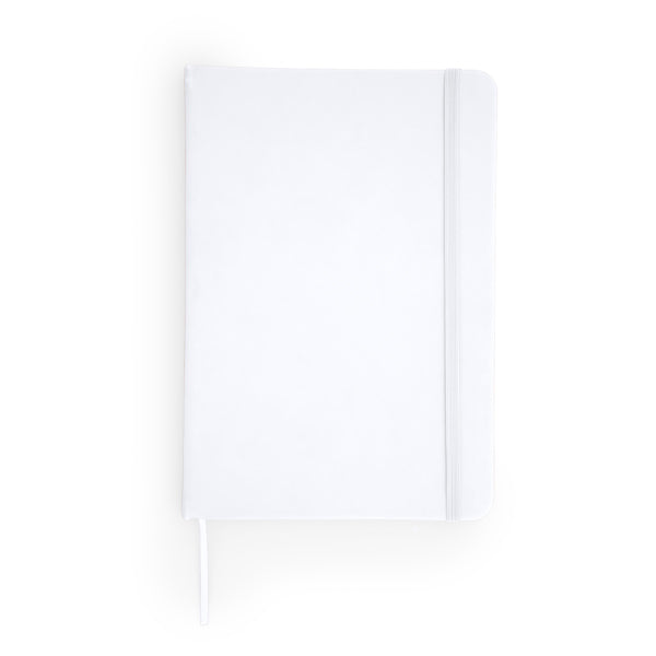 Libretas ALBA en color blanco para personalizar con tu logo, nombre o foto