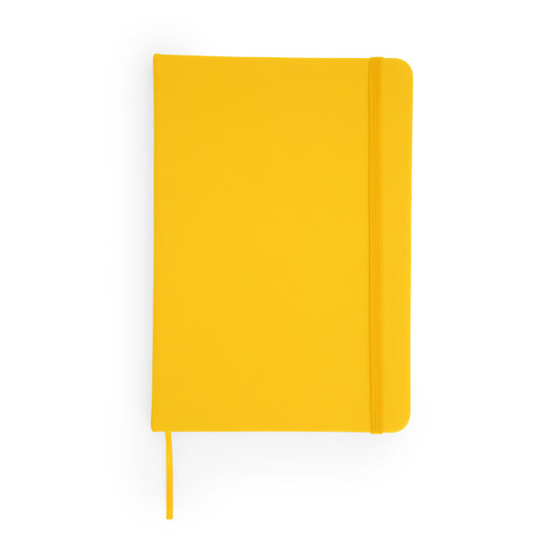 Libretas ALBA en color amarillo — impresión personalizada de tu logo