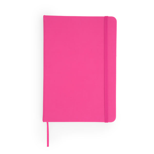 Libretas ALBA en color fucsia — impresión personalizada de tu logo