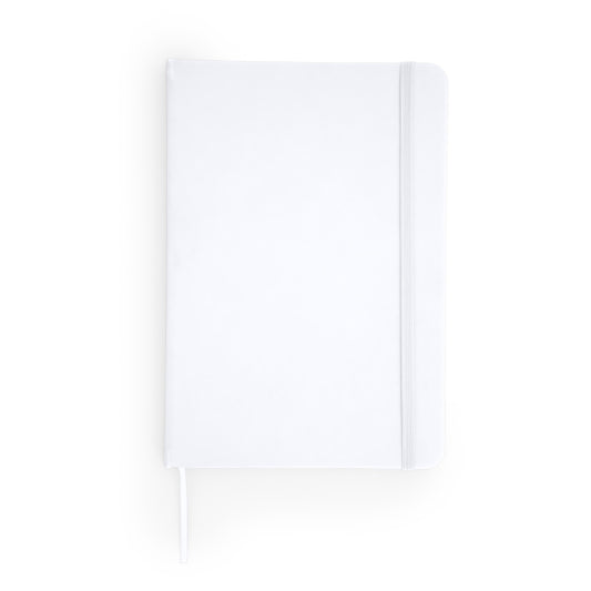 Libretas CORAL en color blanco para personalizar con tu logo, nombre o foto